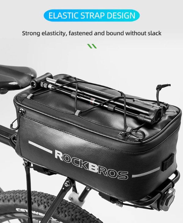BOLSO PARRILLA BICICLETA ROCKBROS - ERGONOMICO CON GRAN CAPACIDAD - 4