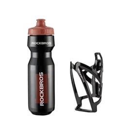 KID PORTA CARAMAGIOLA + BOTELLA ROCKBROS - NEGRO - 1