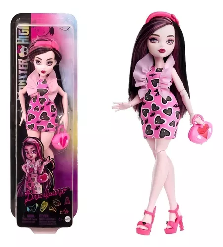 MONSTER HIGH MUÑECA DRACULAURA ARTICULADA CON ACCESORIOS - 2