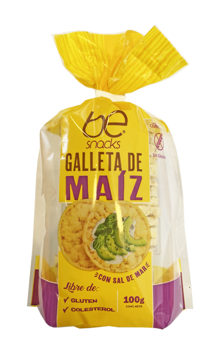 CAJA GALLETA DE MAIZ CON SAL DE MAR 100 GRS - 1