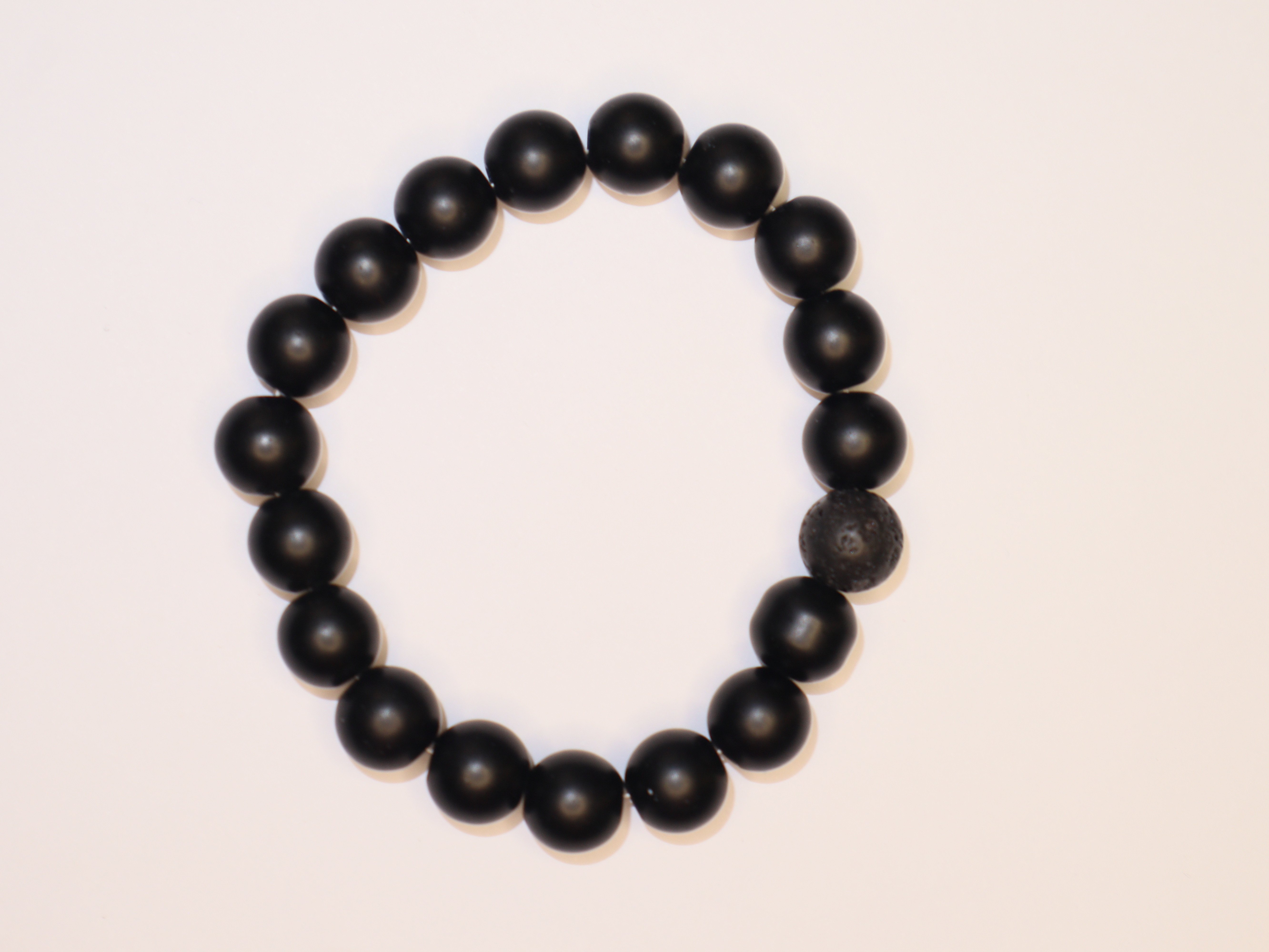 PULSERA DE SHUNGITA GENUINA ELASTICADA - 1