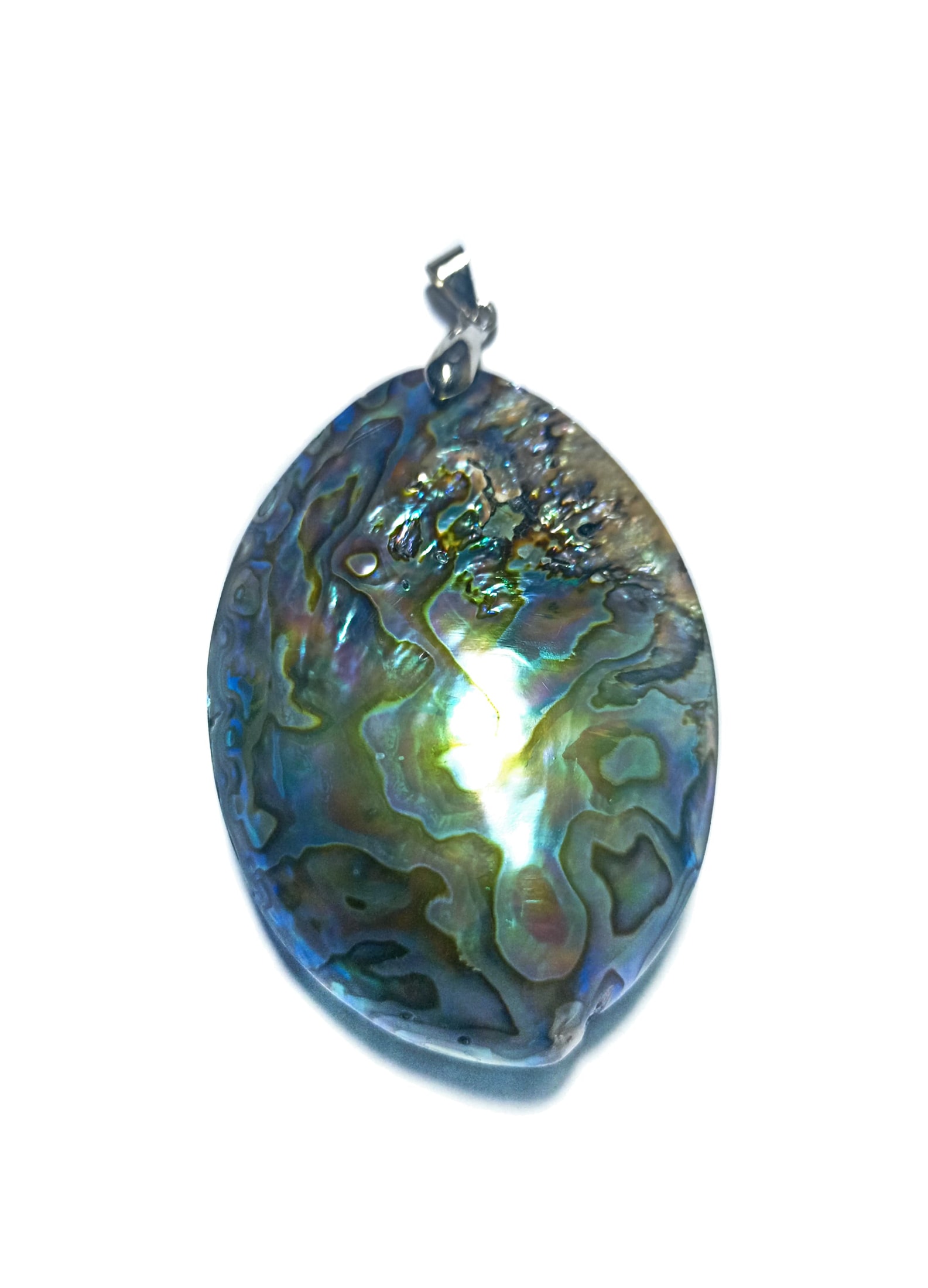 HERMOSO COLGANTE DE ABALONE ORIGEN INDONESIA - 1