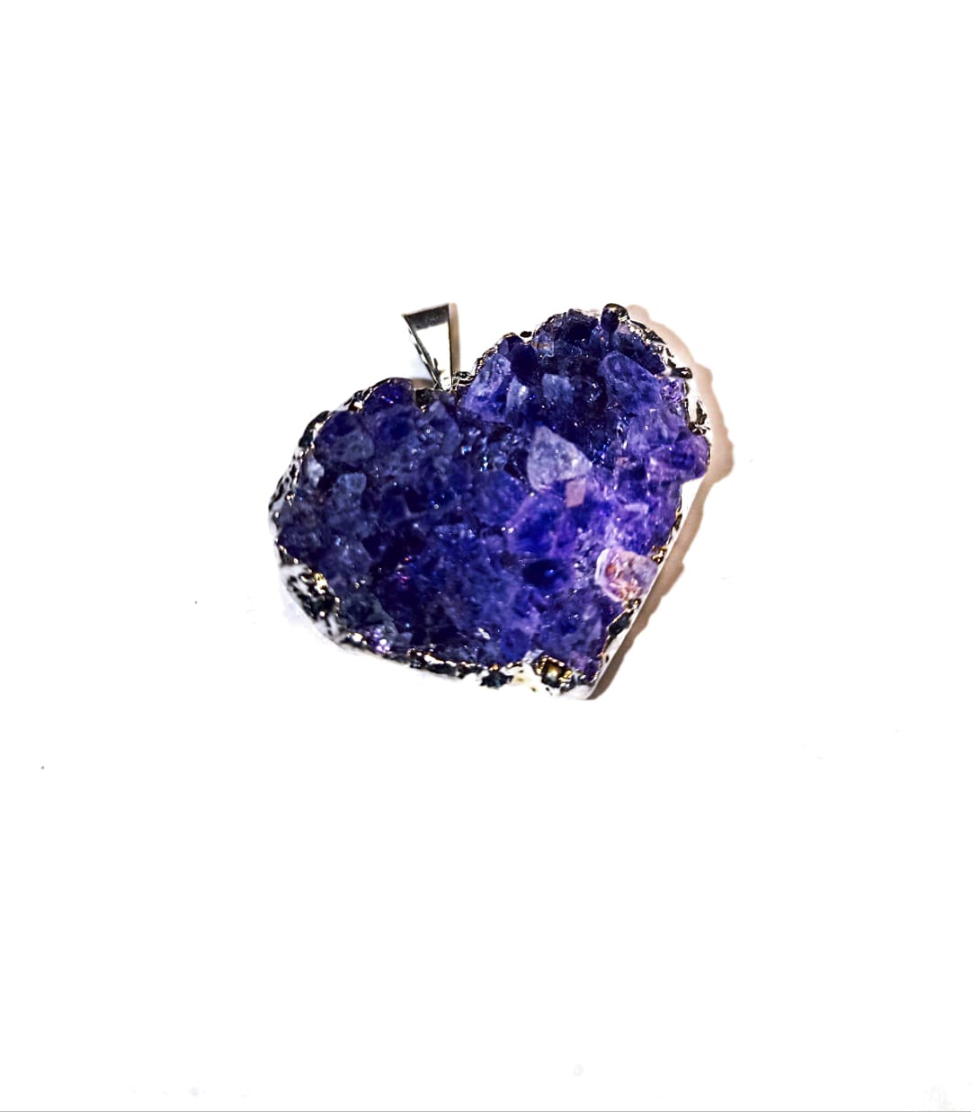 AMATISTA EN DRUSA 100% NATURAL  FORMA DE CORAZON - 2