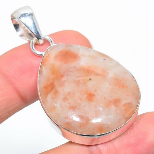 MEDALLON DE PLATA 925 CON PIEDRA SOL 4 CM - 1