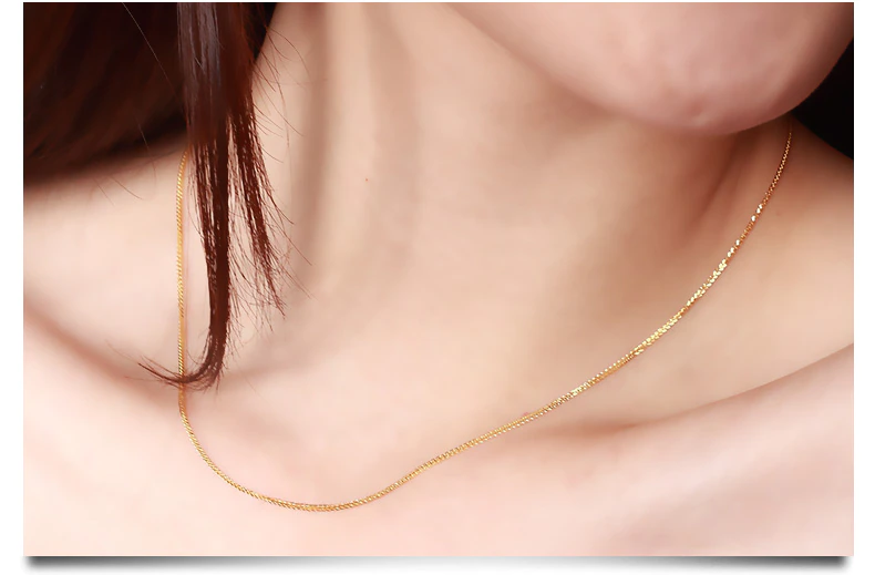 CADENA DE ORO EN COLOR AMARILLO DE 18 K  45 CM LARGO - 2