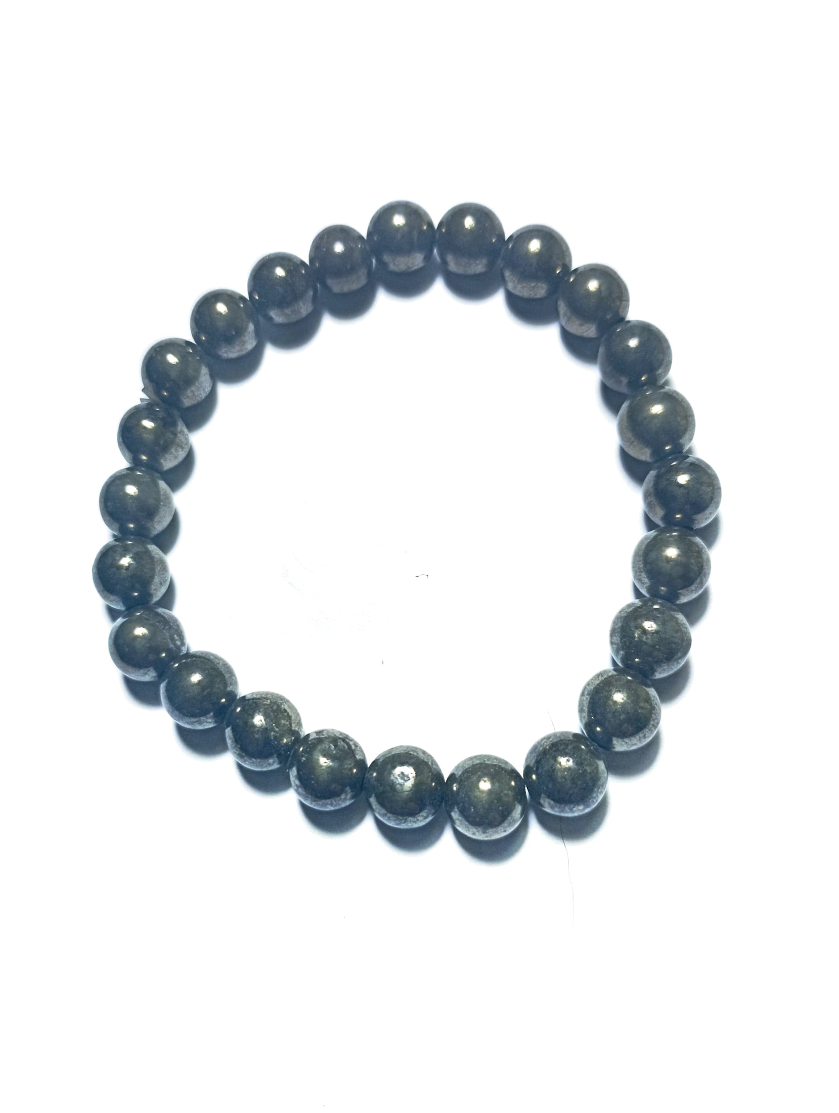 PULSERA DE HEMATITA 8 MM - 1