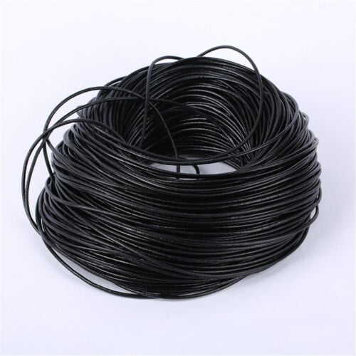 CORDON DE CUERO GENUINO DE VACA DE 4 MM ANCHO PARA JOYERIA - 1