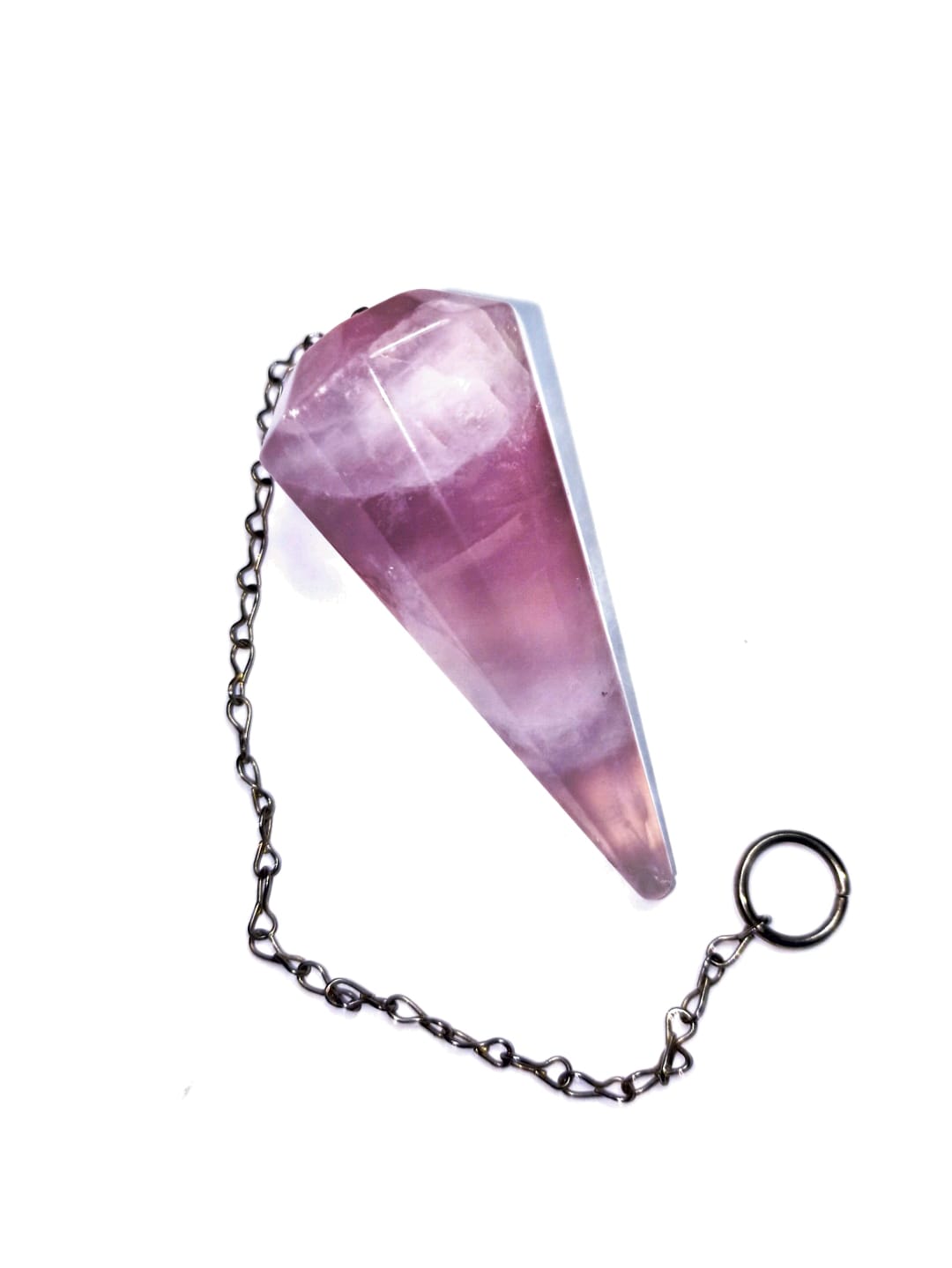 PENDULO DE CUARZO ROSA PULIDO 5,5 CM - 1