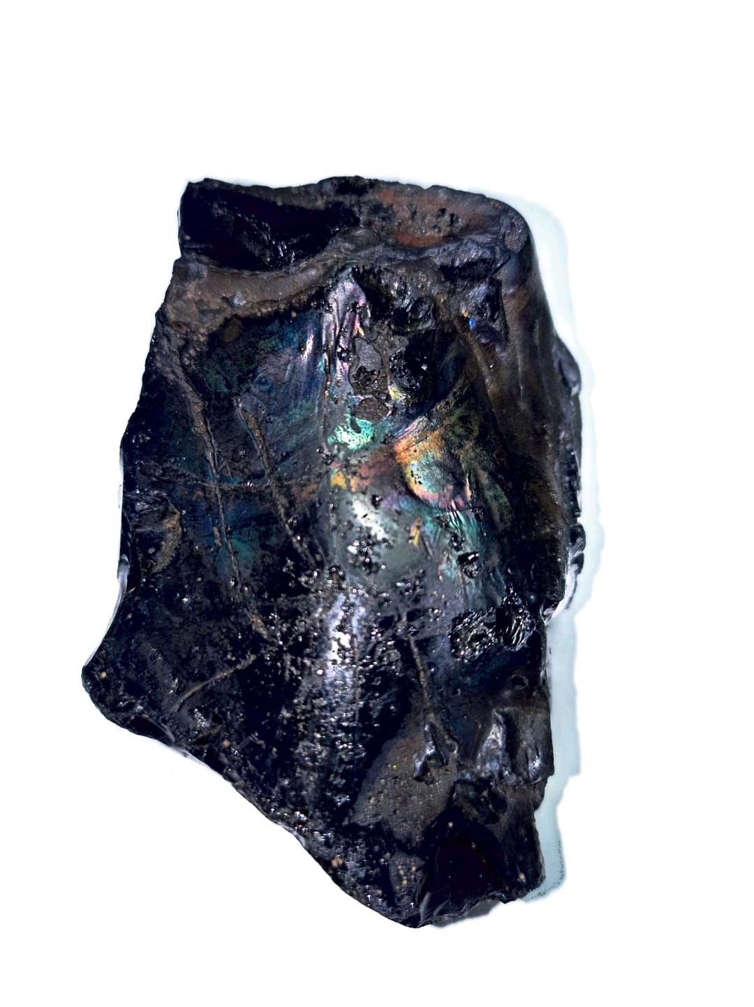 OBSIDIANA EN BRUTO ARCO IRIS 62X 27X 44 MM 119 GRAMOS - 1