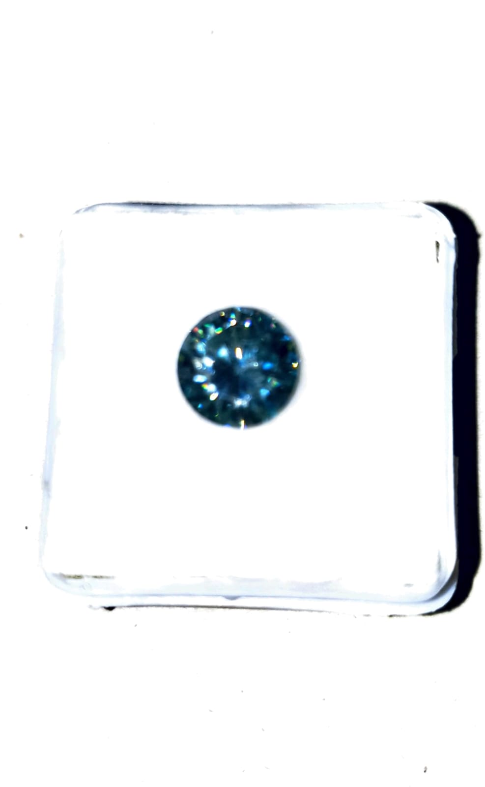 DIAMANTE MOISSANITA AZUL 6X6 MM - 2