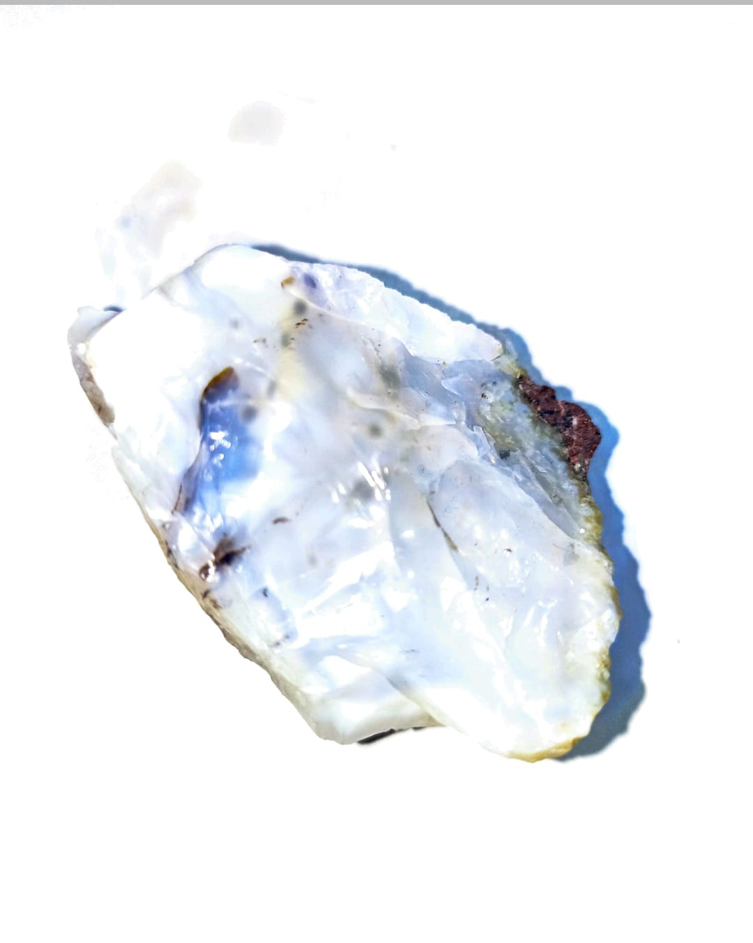 OPALO EN BRUTO EN COLOR BLANCO 52X 39X23 MM PESO 47 GR - 2