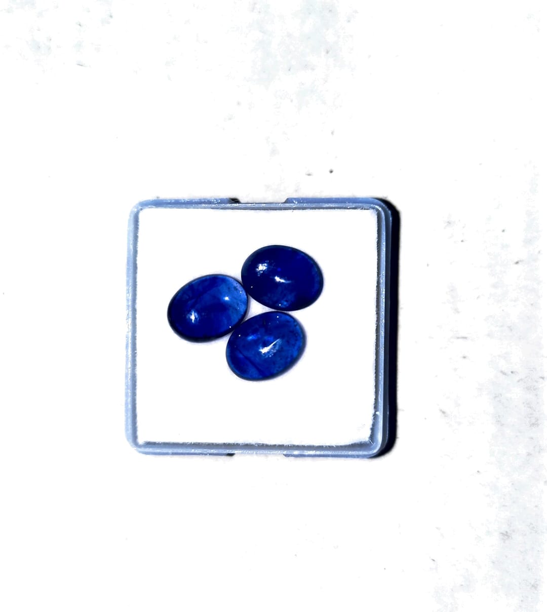 ZAFIROS NATURALES CABOCHON 9X7 MM 3 UNIDADES - 1