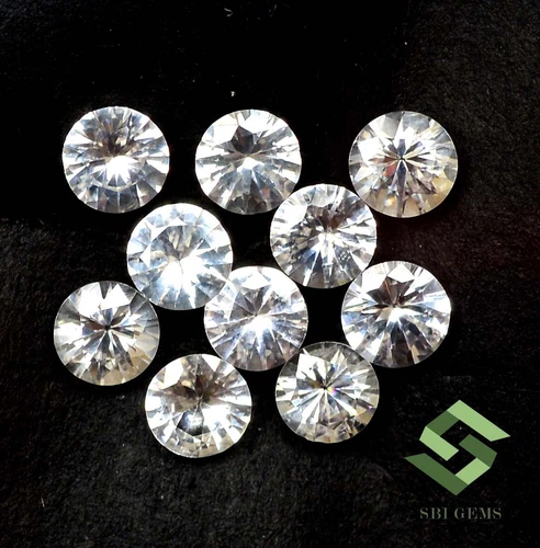ZAFIROS BLANCOS NATURALES DE 2 MM PARA ENGAR 10 UNIDADESCE DE JOYAS - 1