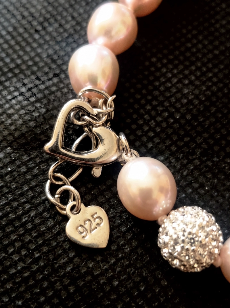 PULSERA DE PLATA CON PERLAS CULTIVADAS Y CIRCONES - 2