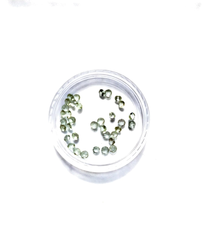 ZAFIROS  NATURALES VERDES EGARCE DE JOYAS  REDONDOS 2 MM - 1