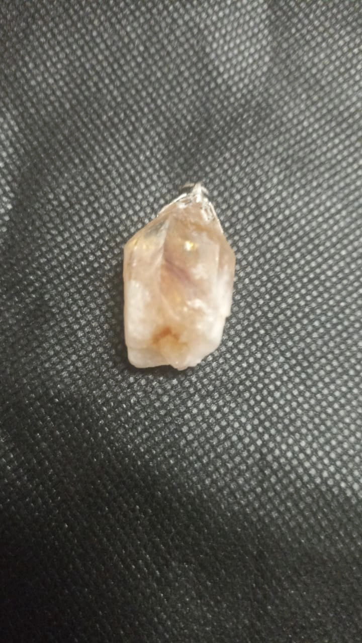 COLGANTE DE CITRINO NATURAL EN BRUTO 25 X14 MM - 1