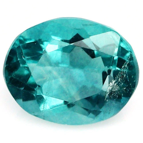 PIEDRA NATURAL FLUORITA VERDE  FACETEADA 3.10 CT - 1