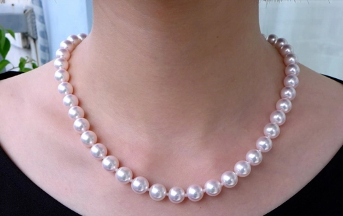 COLLAR DE PERLAS CULTIVADAS  MARES DEL SUR -9 M - 1