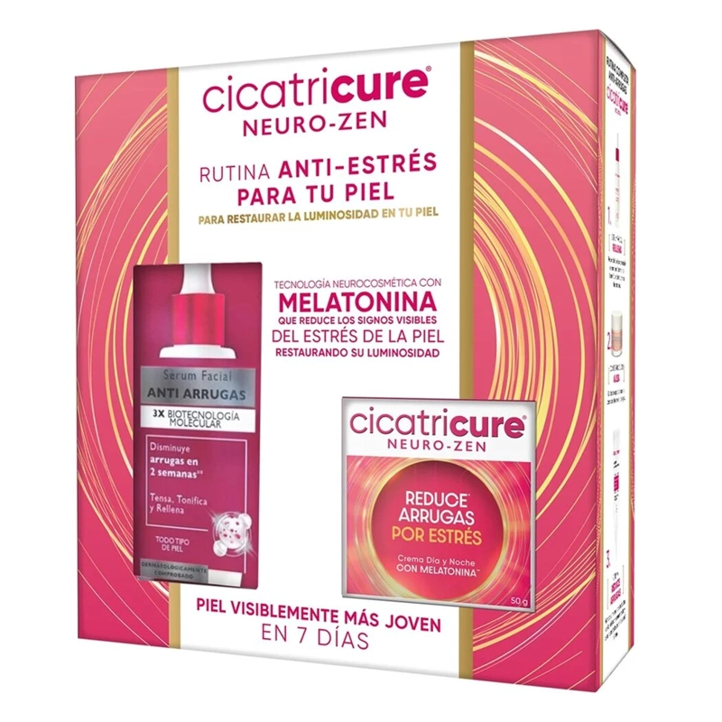 CICATRICURE NEURO -ZEN  CREMA +SERUM ANTI ESTRES - 1