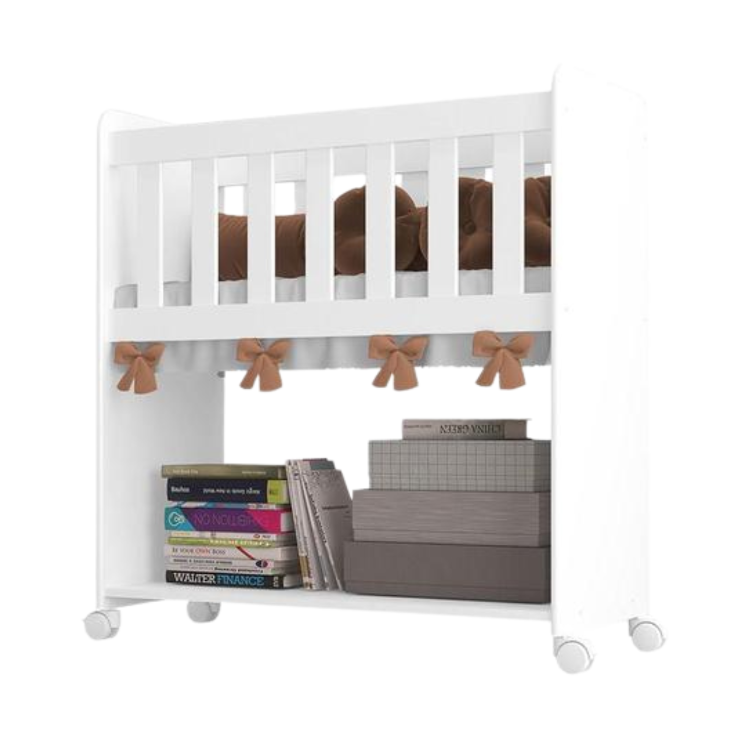 CUNA MUNDO BEBÉ MINI COLECHO MDF BLANCO - 1