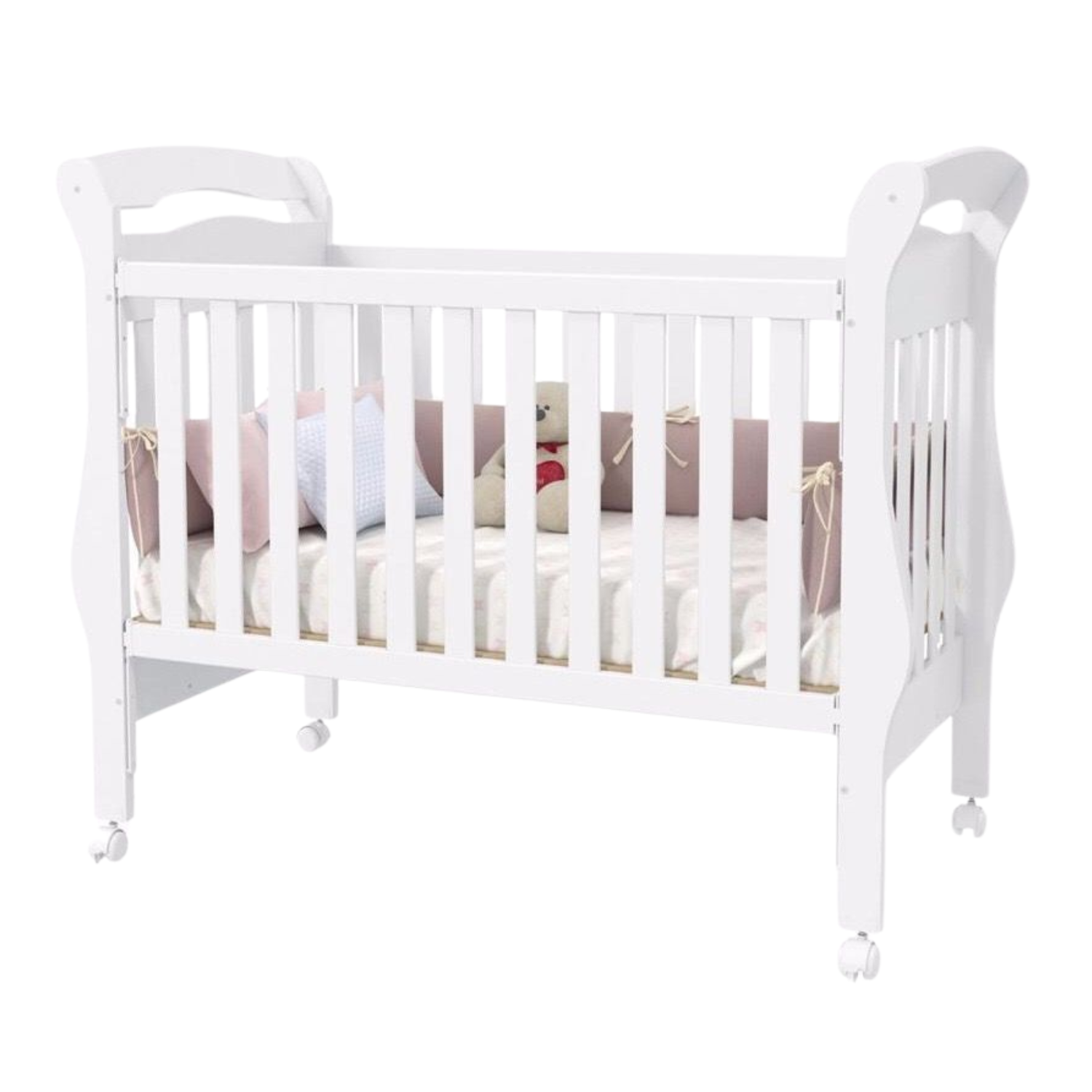 CUNA MUNDO BEBÉ BAMBINI MDF BLANCO - 1