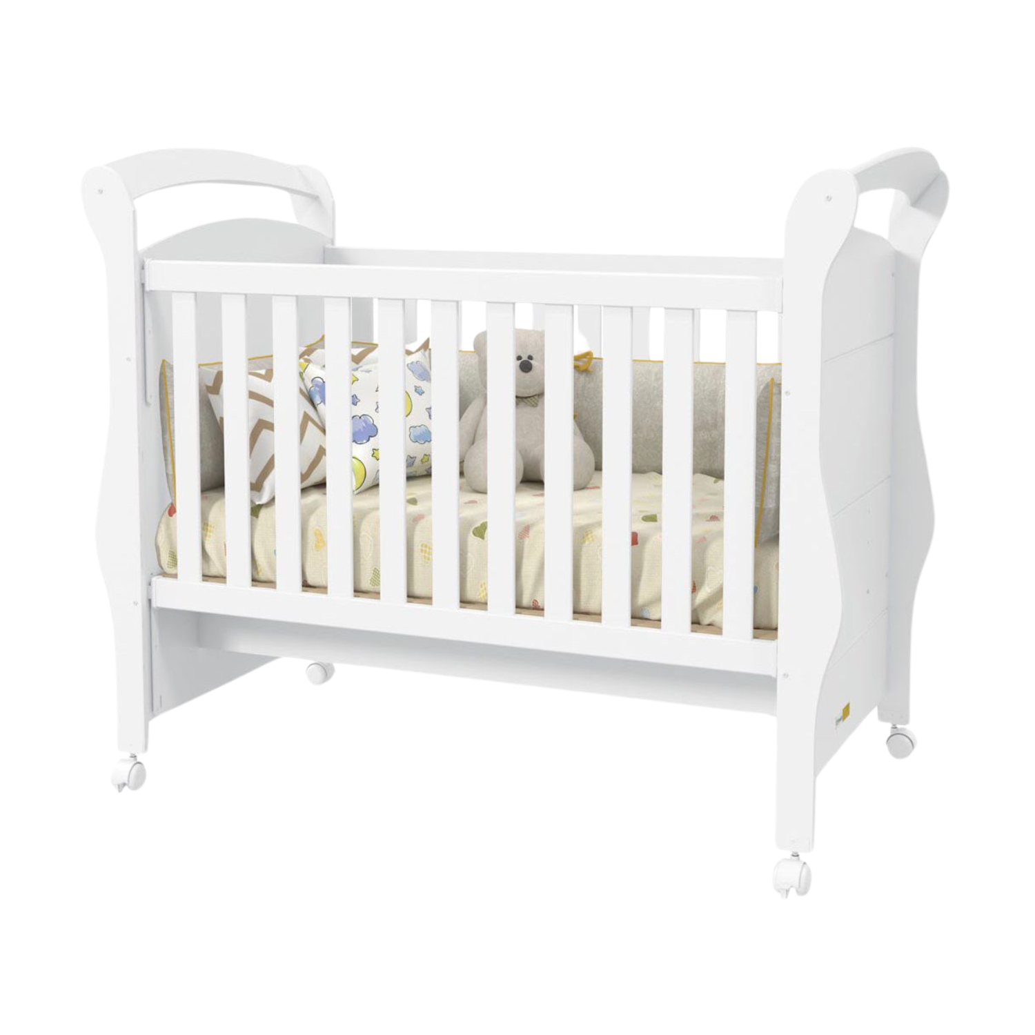 CUNA MUNDO BEBÉ FRATELLI MDF BLANCO - 1