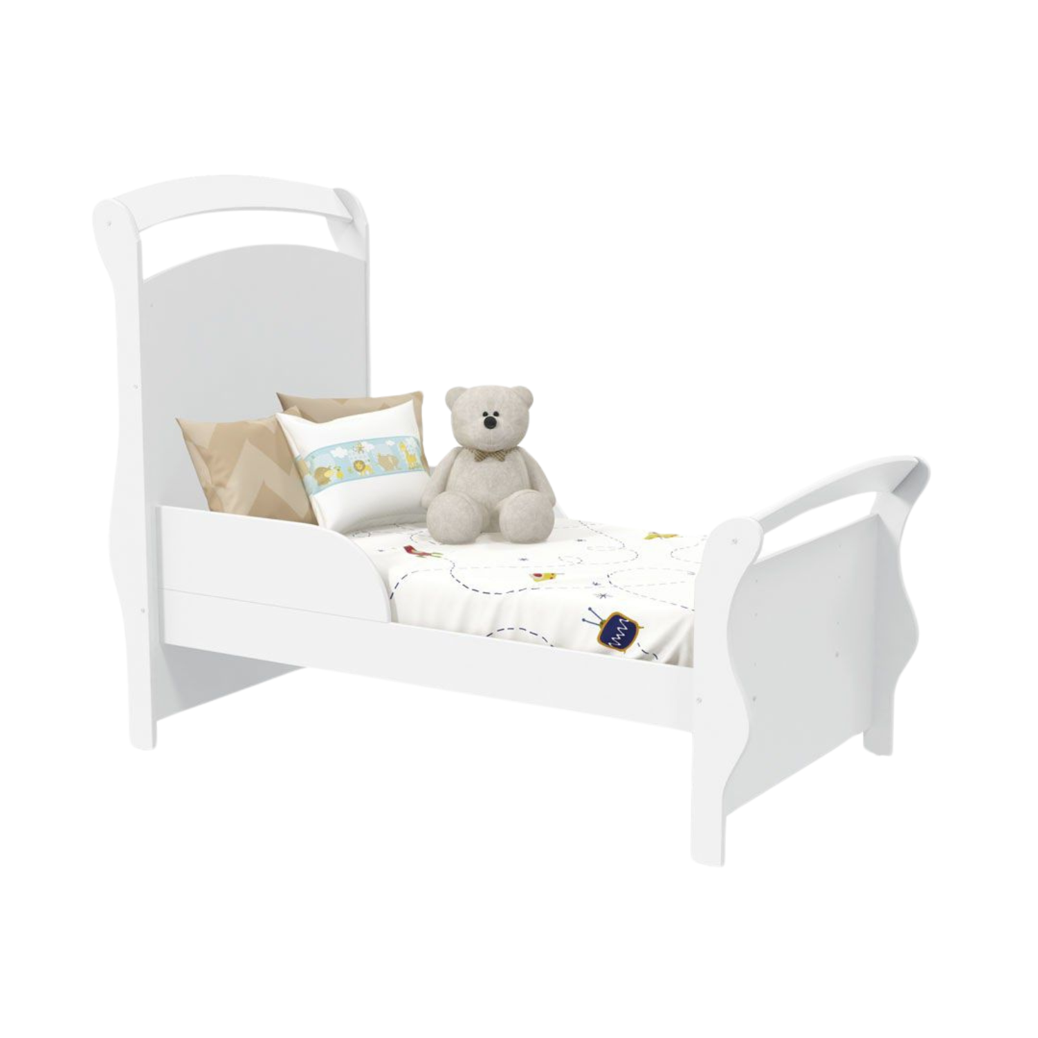 CUNA MUNDO BEBÉ FRATELLI MDF BLANCO - 3