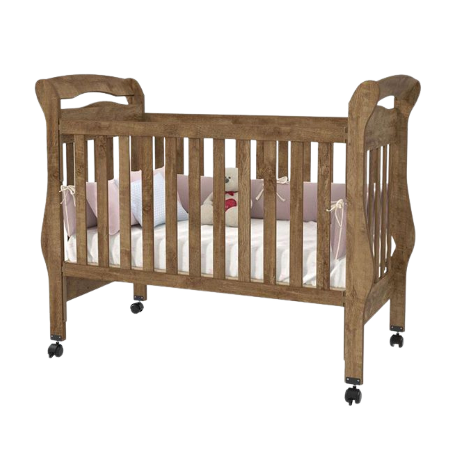 CUNA MUNDO BEBÉ BAMBINI MDF CAFÉ - 1