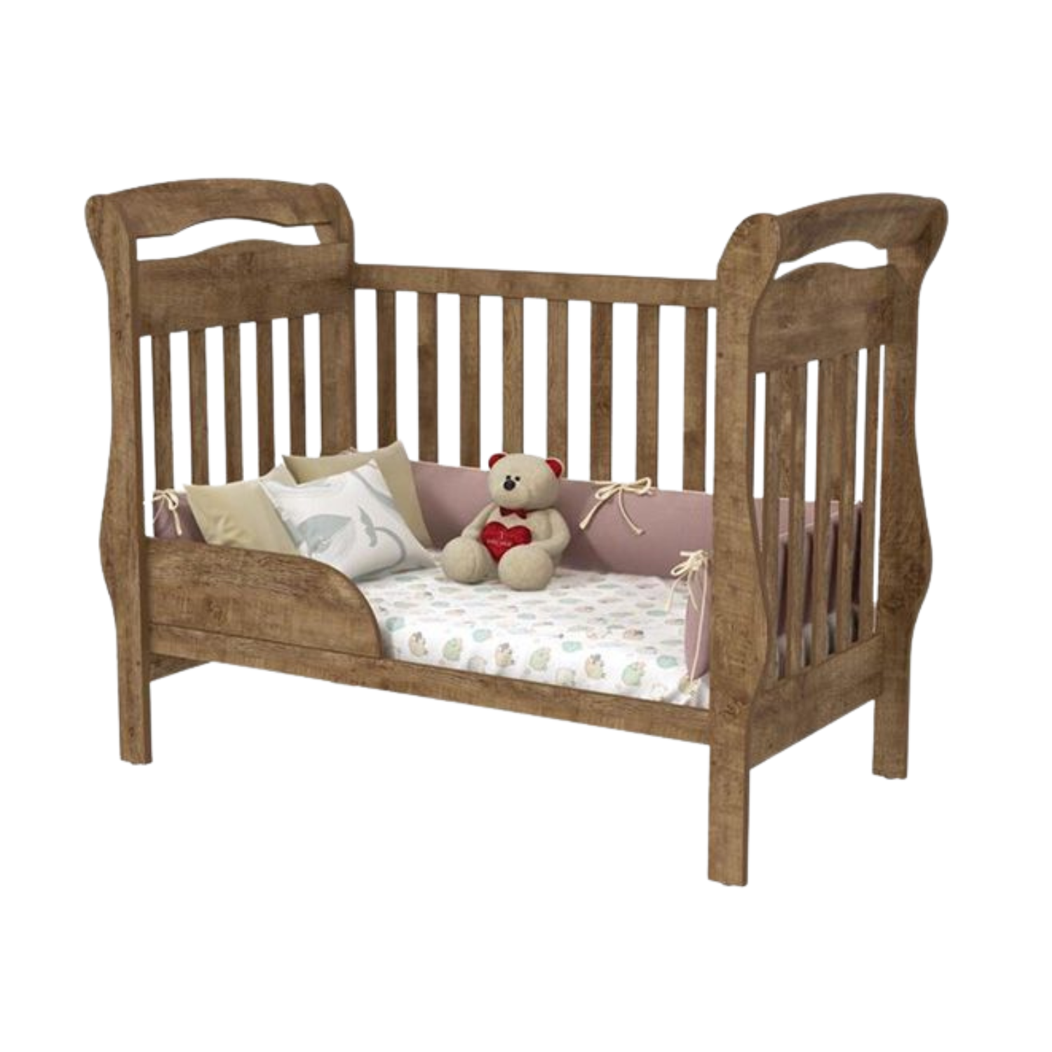 CUNA MUNDO BEBÉ BAMBINI MDF CAFÉ - 4