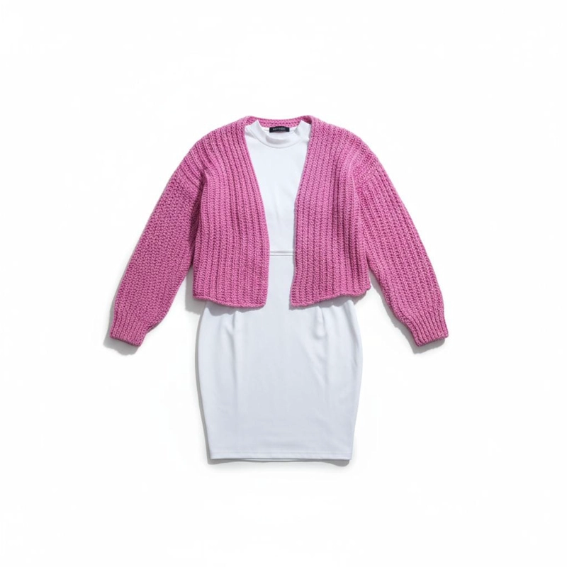 SWEATER TEJIDO MUJER VROU ROSADO - 3