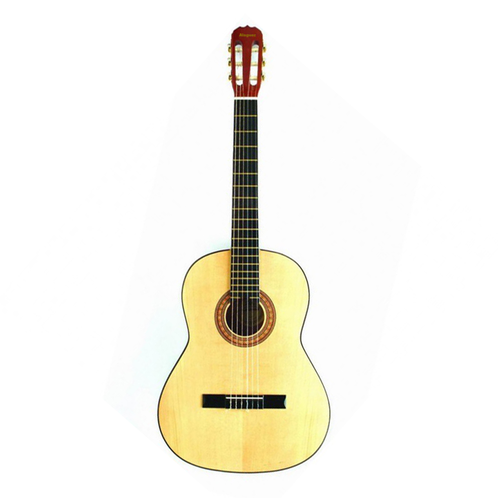 GUITARRA CLASICA NATURAL 39P ALAGUEZ - 2