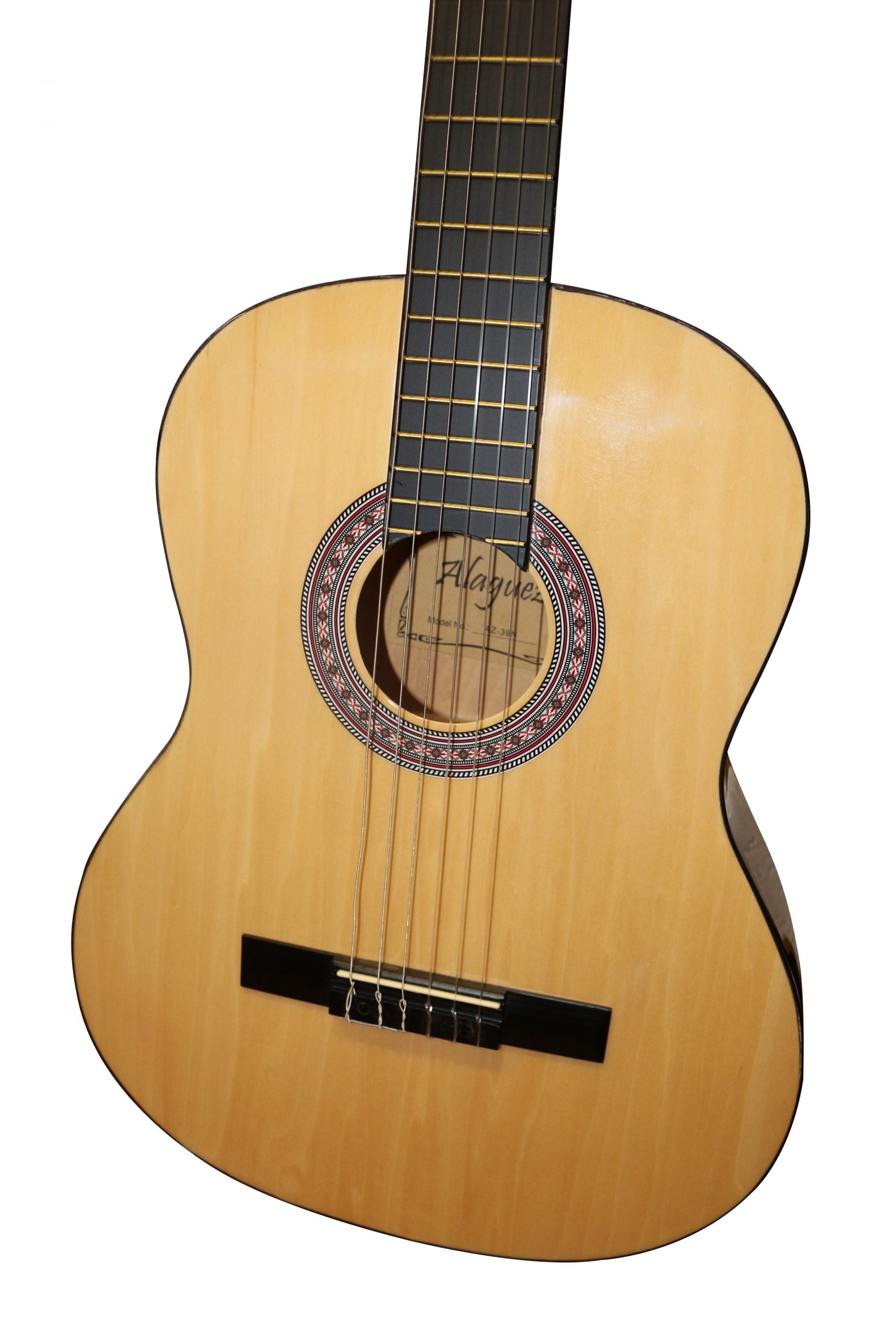 GUITARRA CLASICA NATURAL 39P ALAGUEZ - 3