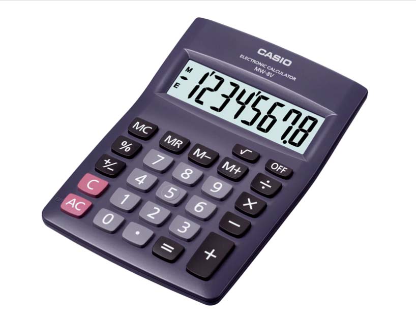 CALCULADORA CASIO MW8V SOBREMESA - 1