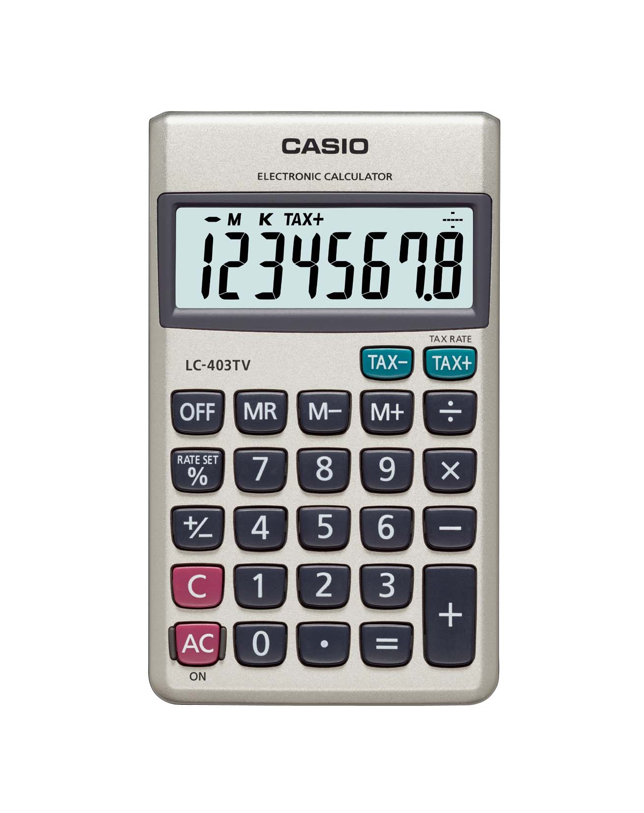 CALCULADORA CASIO LC-403TV BOLSILLO 8 DIGITOS - 1