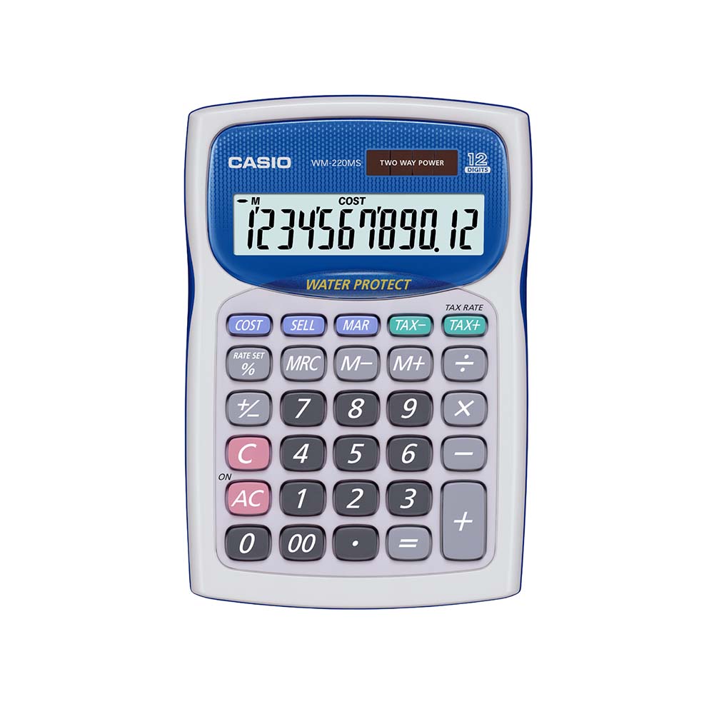 CALCULADORA CASIO WM-220MS-WE-S-DP - 1
