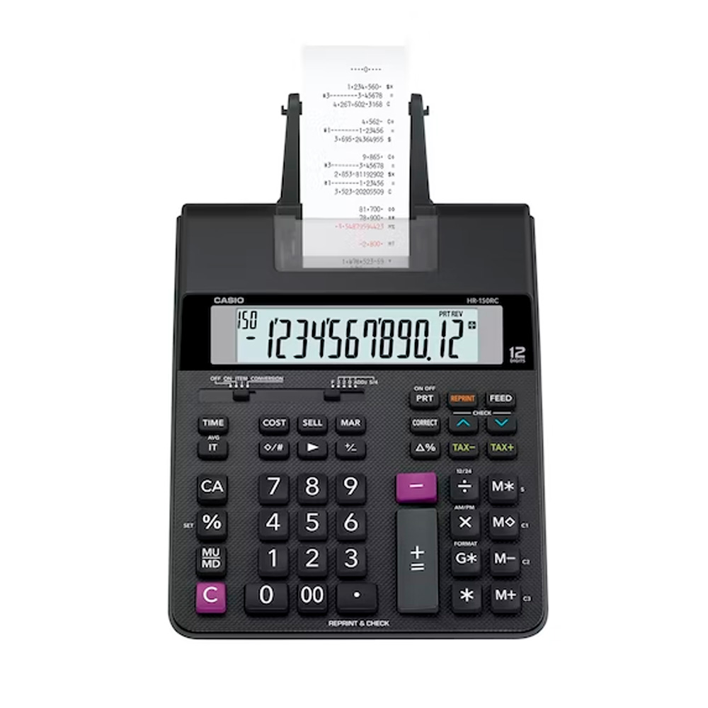 CALCULADORA CASIO HR-150RC-DC CON ROLLO - 1