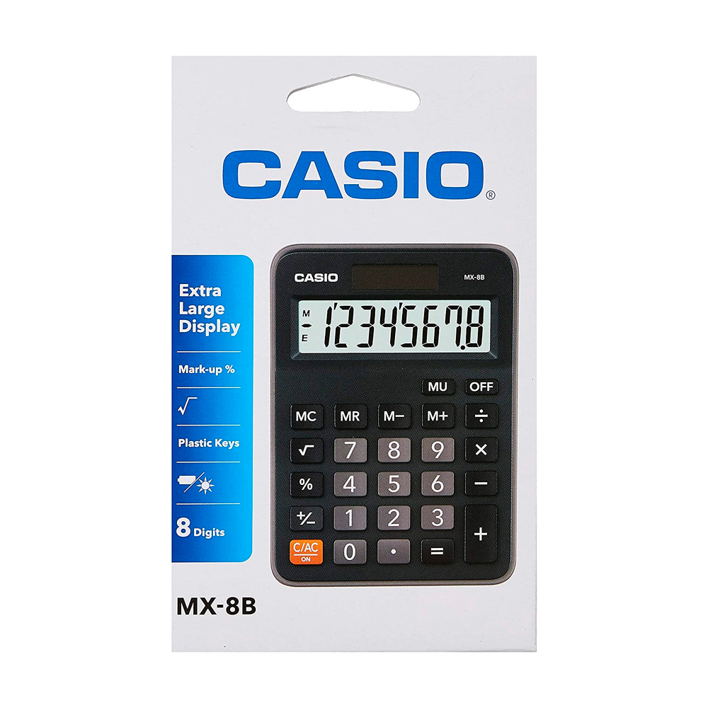 CALCULADORA CASIO MX-8B ESCRITORIO 8 DIGITOS - 2