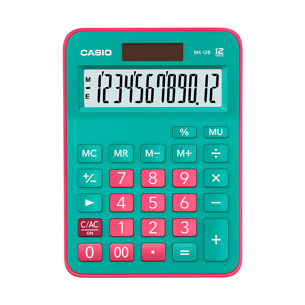 CALCULADORA CASIO MX-12B-GNRD SOBREMESA - 1