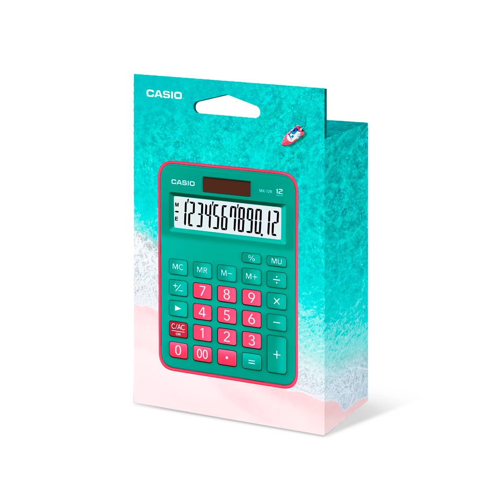 CALCULADORA CASIO MX-12B-GNRD SOBREMESA - 2
