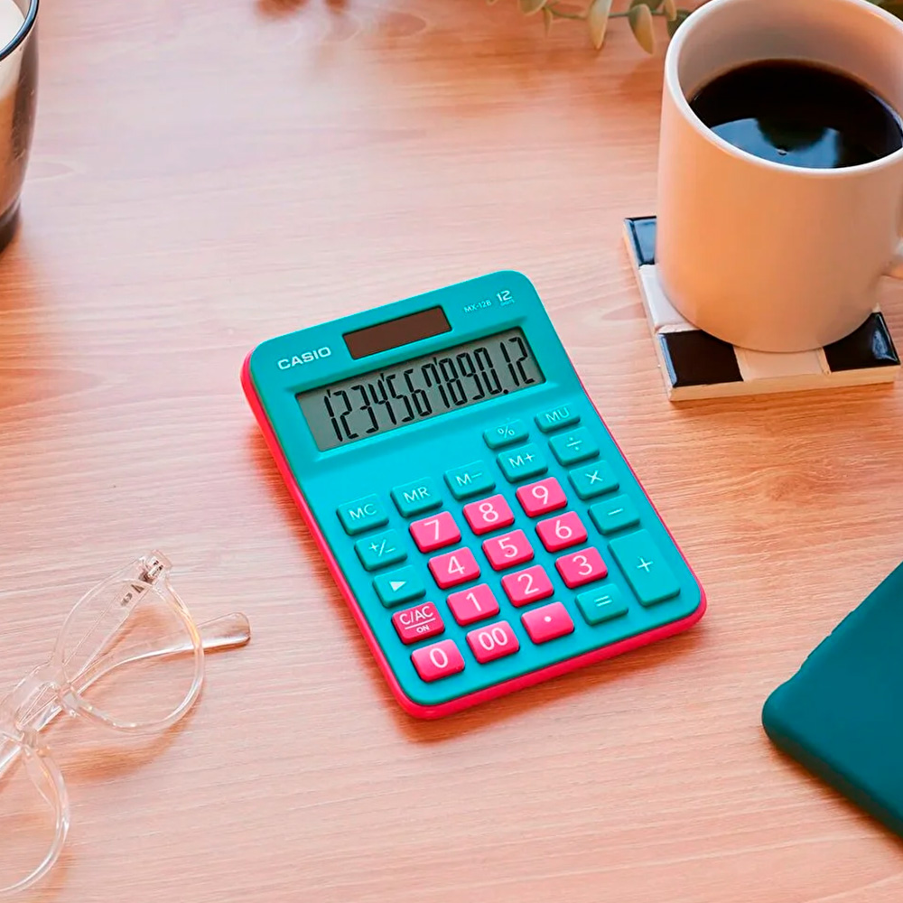 CALCULADORA CASIO MX-12B-GNRD SOBREMESA - 3