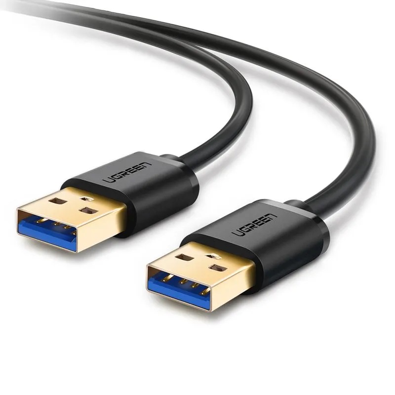 CABLE UGREEN M/M 3.0 USB-A/USB-A 2M NEGRO US128