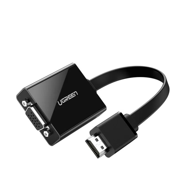 UGREEN CONVERTIDOR HDMI/VGA 1080P/60HZ M/H + PUERTO JACK 3.5MM NEGRO UGREEN MM103