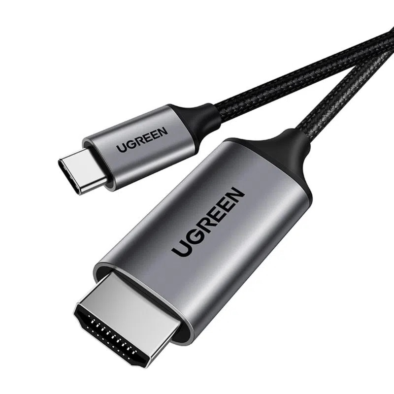 CABLE DE VIDEO USB-C / HDMI (4K/60HZ OR 1080P/144HZ) TRENZADO 1.5M GRIS UGREEN MM142 - 2