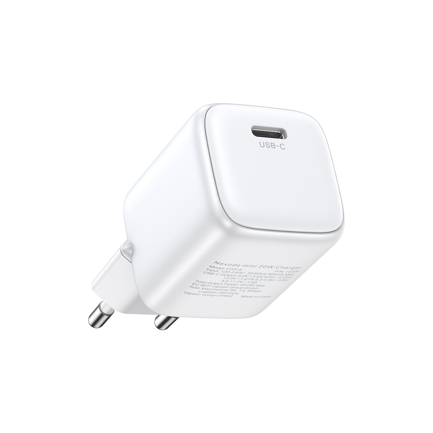 CARGADOR 30W MINI NEXODE GAN TECH PD BLANCO UGREEN CD319-15326 - 1