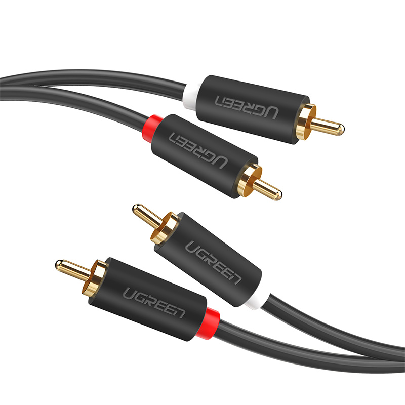 CABLE DE AUDIO 2RCA/2RCA M/M 3 METROS NEGRO  AV104 - 2