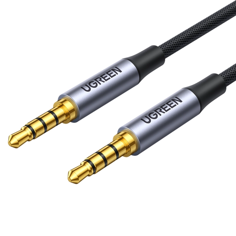 CABLE DE AUDIO PLUG 35MM 4 POLOS MM COMPATIBLE CON MICROFONO 1 METRO AV183 - 4