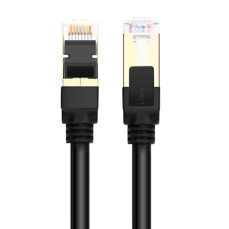 CABLE DE RED PLANO 1 METRO CAT7 U/FTP (10GBPS) NEGRO UGREEN NW106 - 3