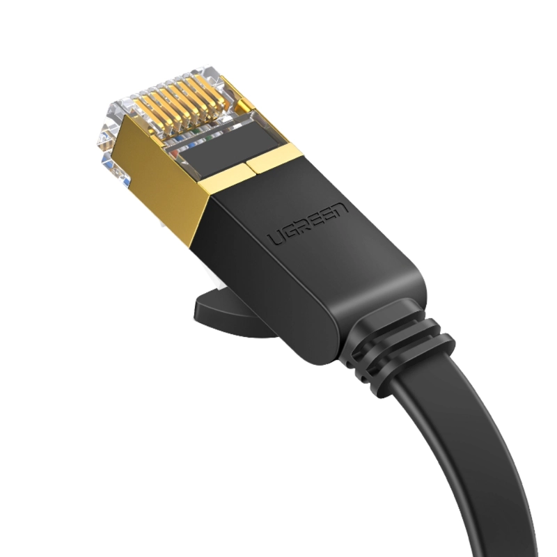 CABLE DE RED PLANO 2 METROS CAT7 UFTP 10GBPS NEGRO UGREEN NW106 - 1