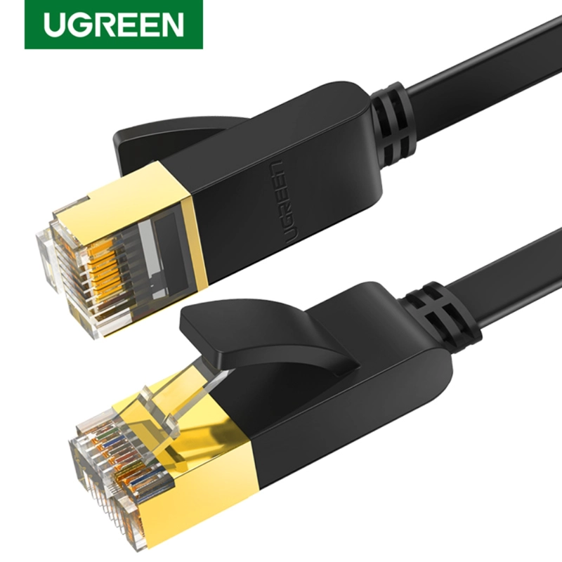 CABLE DE RED PLANO 2 METROS CAT7 UFTP 10GBPS NEGRO UGREEN NW106 - 3