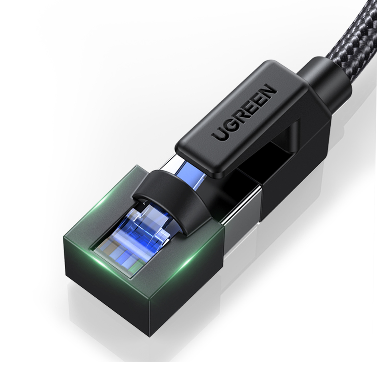 CABLE DE RED UGREEN CAT8 F/FTP DE 2 METROS (40GBPS) TRENZADO NEGRO NW153 - 3